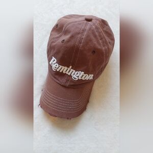 Remington Distressed Brown Baseball Hat